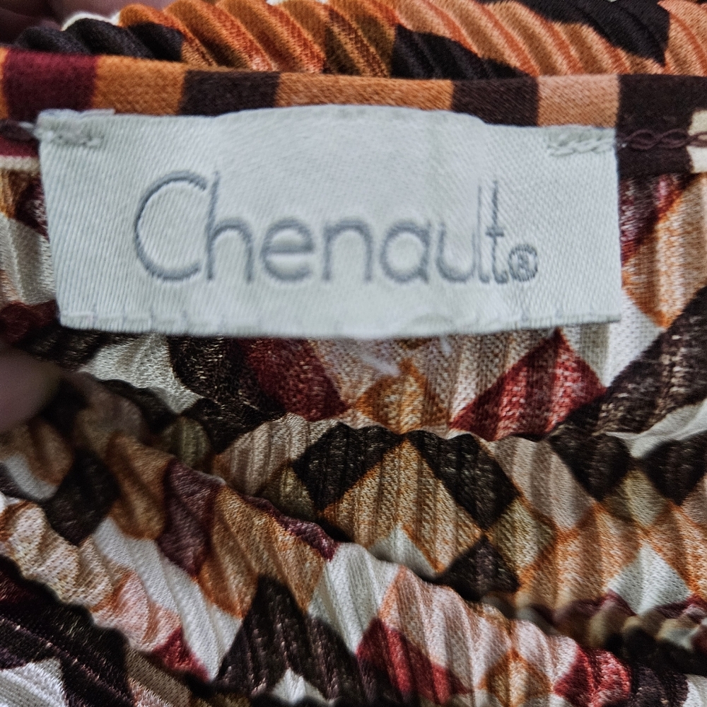 Chenault Multicolor Diamond Pattern Blouse - image 7